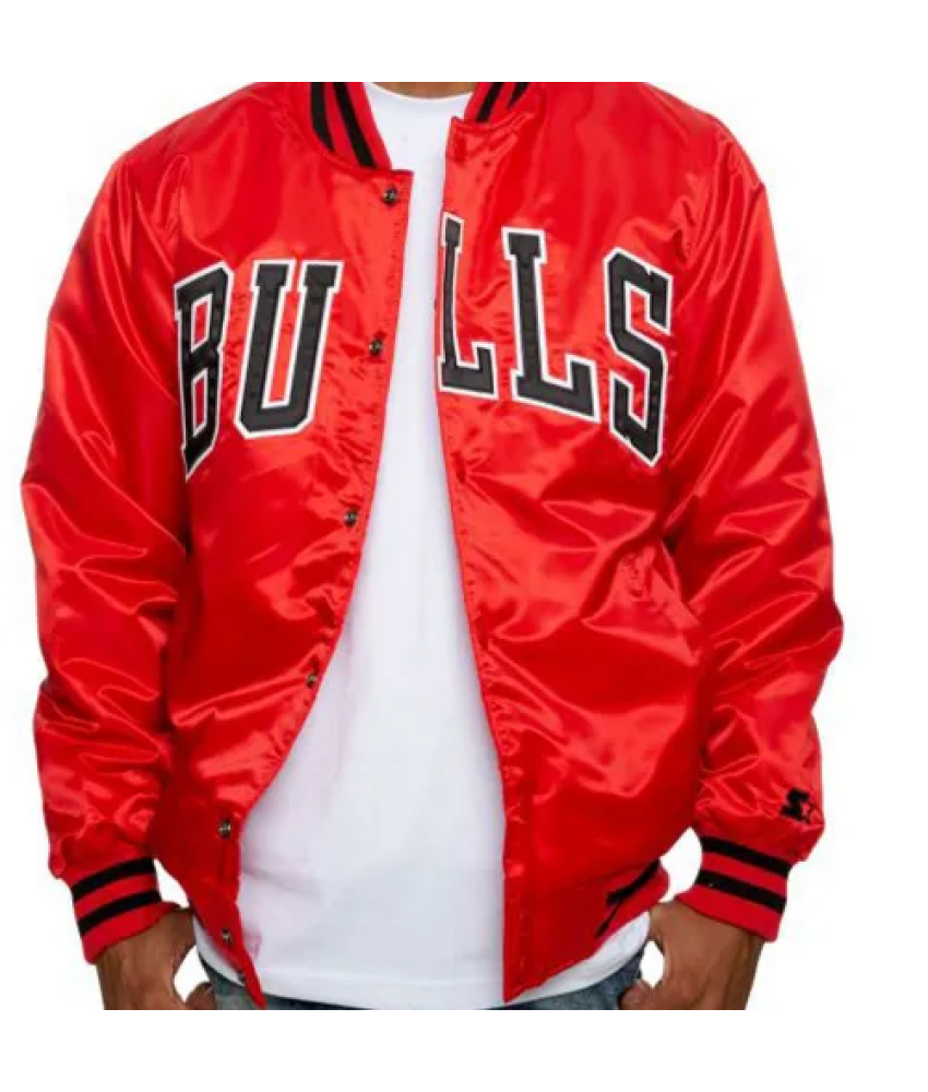 Bulls on sale satin jacket